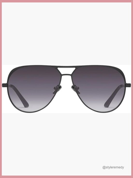 Metal Frame Aviator Sunglasses with UV Protection Lenses main image 4